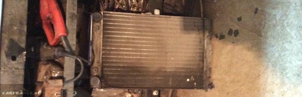 Подтёки ТОСОЛа на радиаторе охлаждения ВАЗ-2114