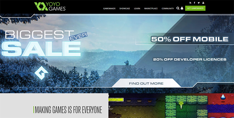 GameMaker homepage