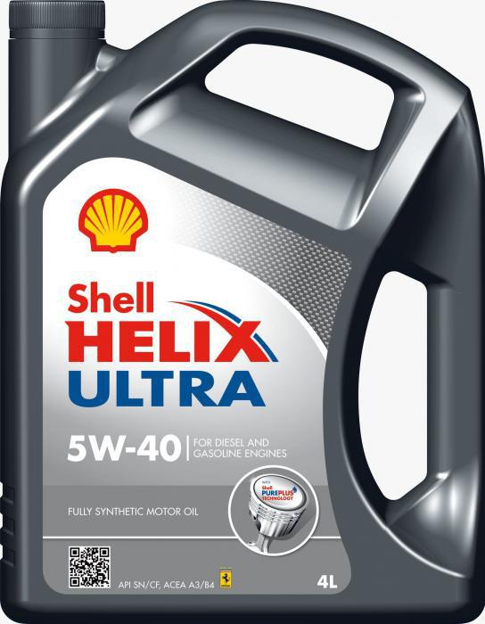 Shell Helix Ultra 5w 40 синтетическое 4л